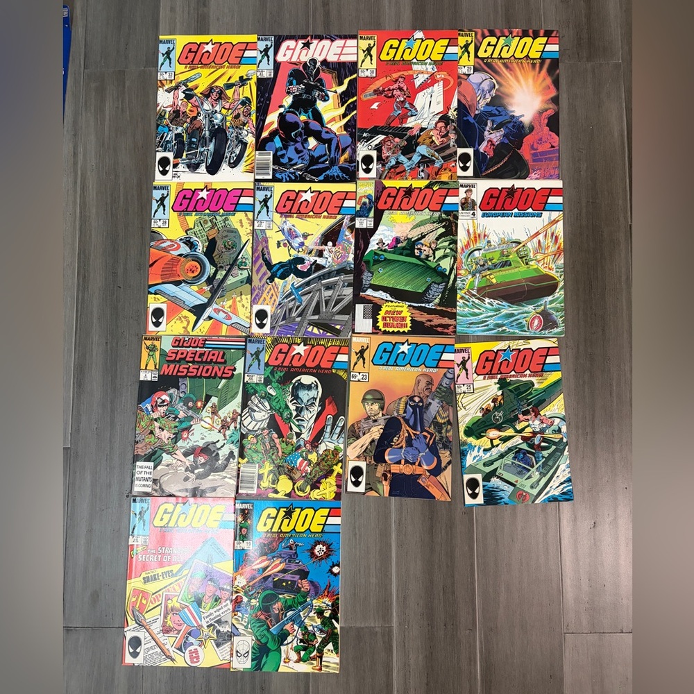 Marvel G.I. Joe Comic Collection - Red, Blue, Green Covers